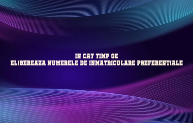 in cat timp se elibereaza numerele de inmatriculare preferentiale