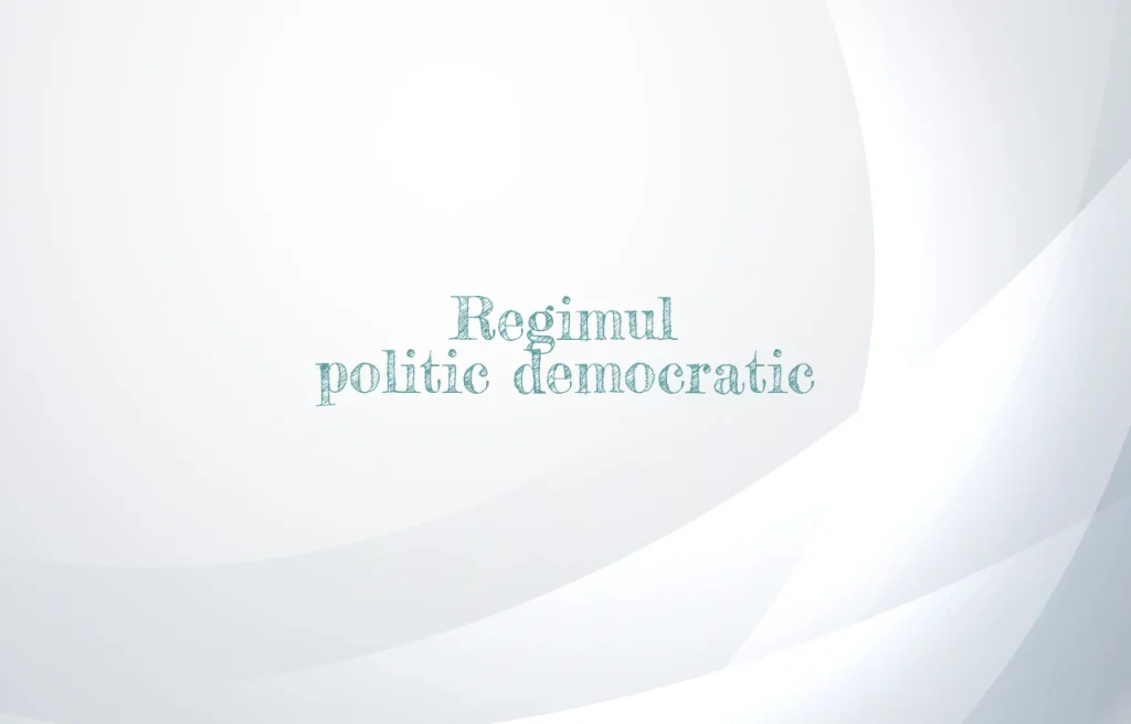regimul politic democratic