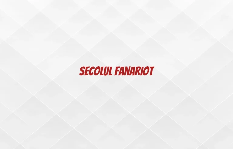 secolul fanariot