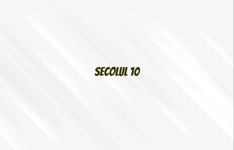 secolul 10