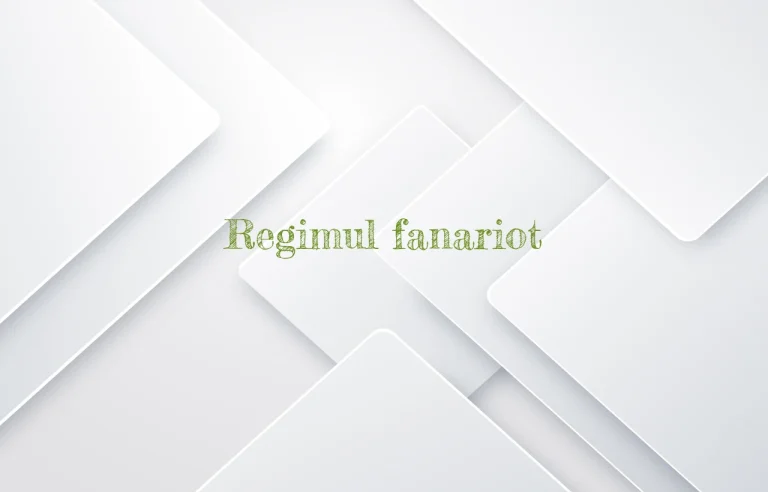 regimul fanariot