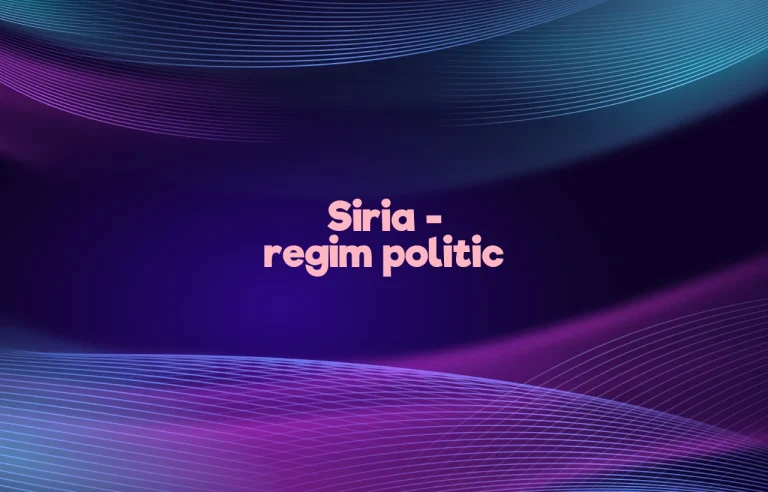 siria regim politic