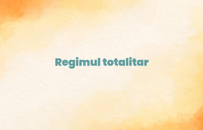 regimul totalitar