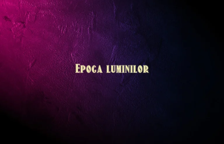 epoca luminilor