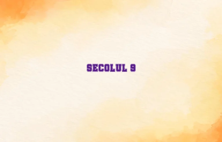 secolul 9