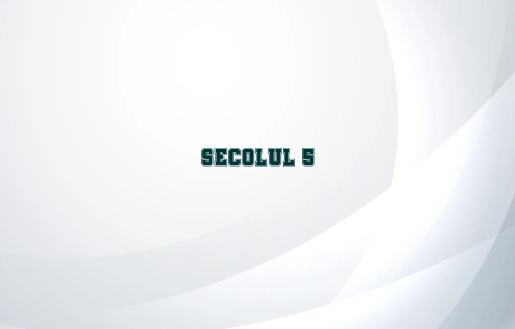 secolul 5