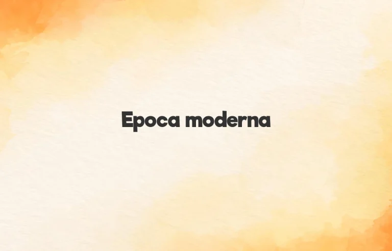 epoca moderna