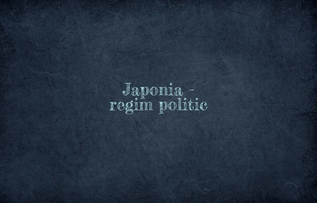 japonia regim politic