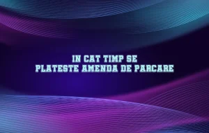 in cat timp se plateste amenda de parcare