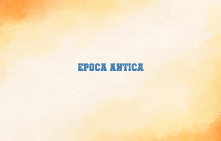 epoca antica