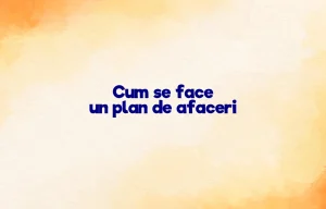 cum se face un plan de afaceri