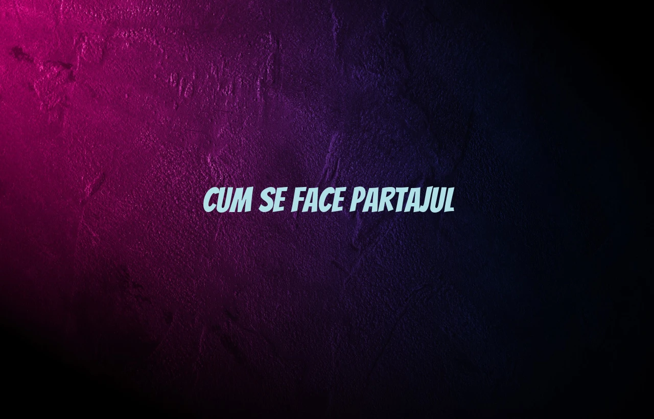 cum se face partajul